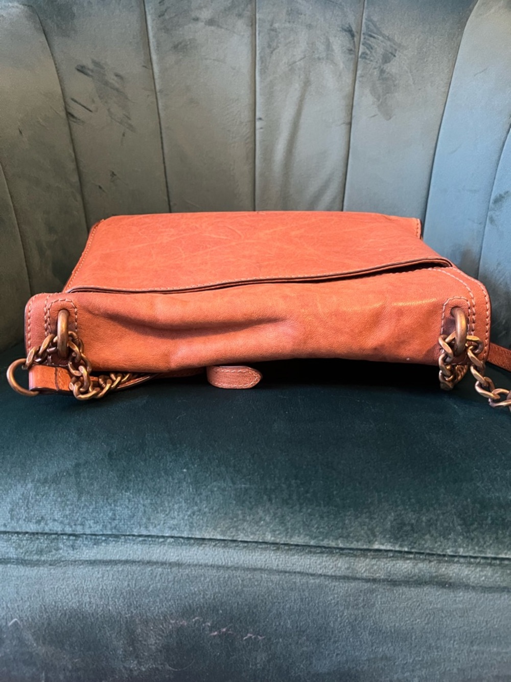 Frye Ella Flap Women’s Brown Leather Shoulder Bag - Picture 6 of 16